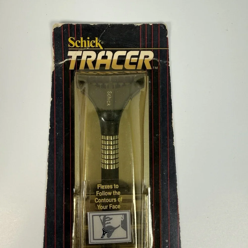 Vintage 1991 Schick Tracer Razor w/ 2‎ Flexible Cartridges Promotional Item New